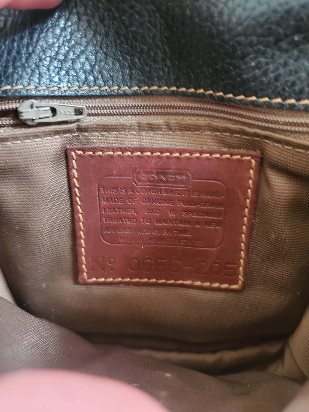 Coach Black and Brown Pebbled Leather Crossbody Bag - Picture 3 of 12